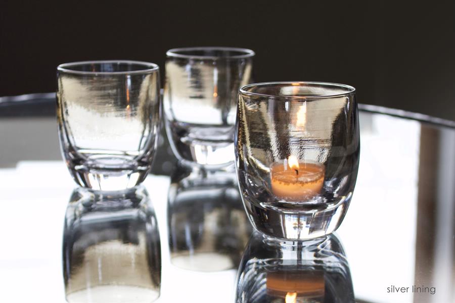 glassybaby's silver lining votive