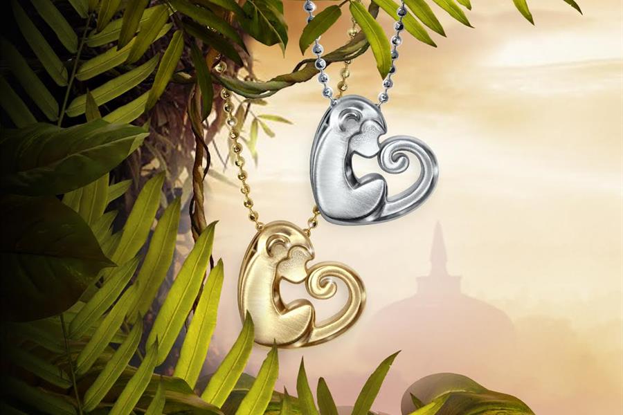 Activist Love Monkey Pendant by Alex Woo Activist Love Monkey Pendant by Alex Woo