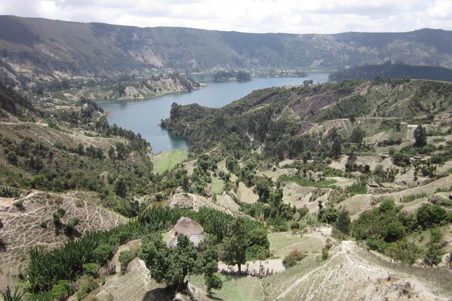 Aerial view of Wenchi Crater, Ethiopia Aerial view of Wenchi Crater, Ethiopia
