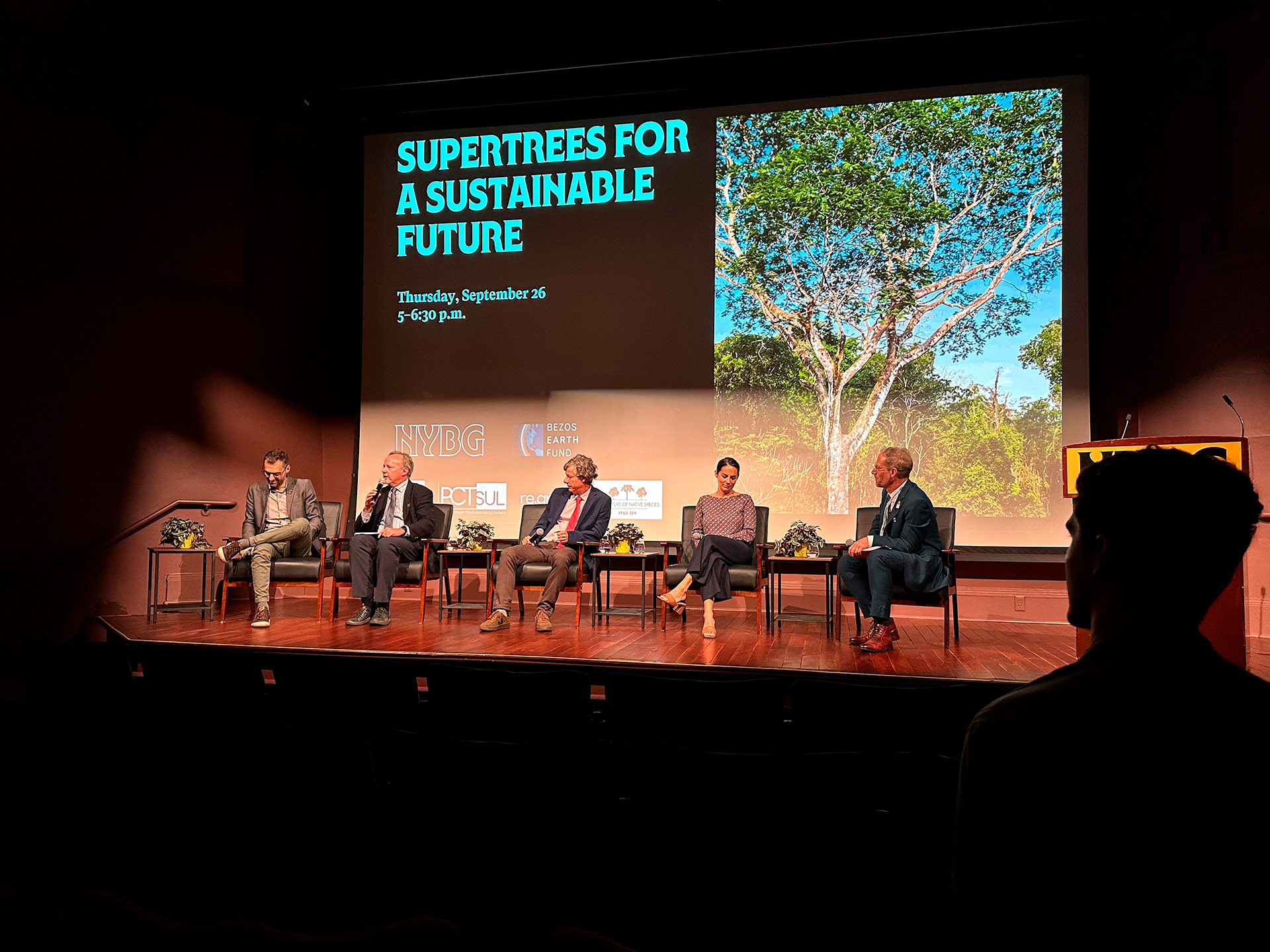 Supertrees: Painel aborda a importância do plantio de espécies nativas para produção de madeira e outros produtos e serviços ambientada numa nova economia florestal e na recuperação de paisagens degradadas em larga escala.